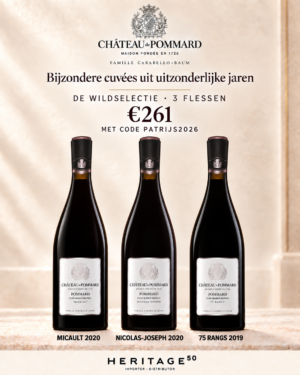 Château de Pommard Wildselectie met Micault 2020, Nicolas-Joseph 2020 en 75 Rangs 2019